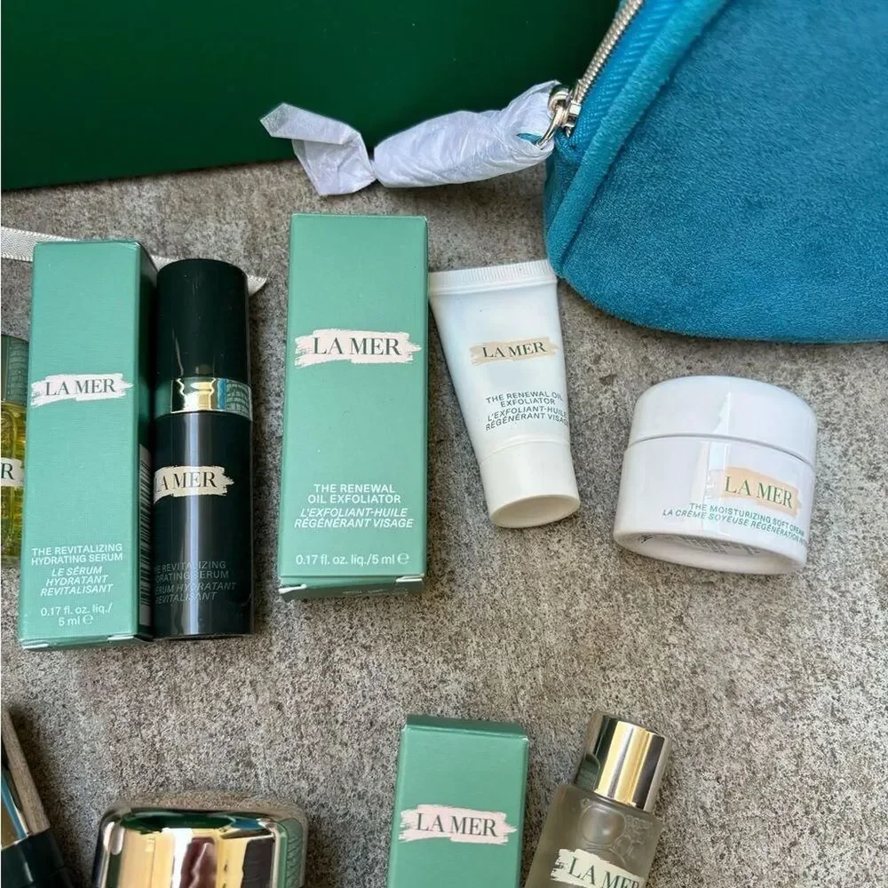 La-mer Green and Blue Skincare